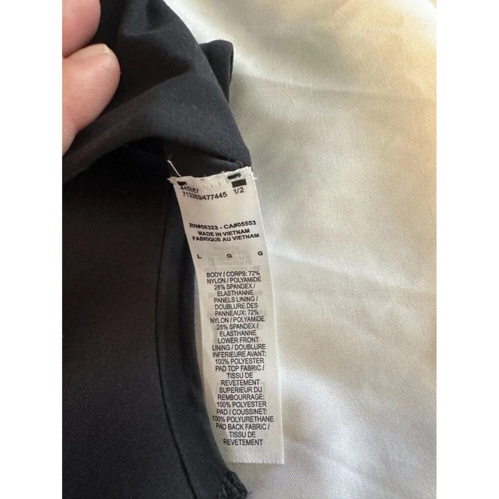 Nike Sports Bra Women Black Size L Strappy Back Medium Support Athletic Gym - Picture 3 of 6